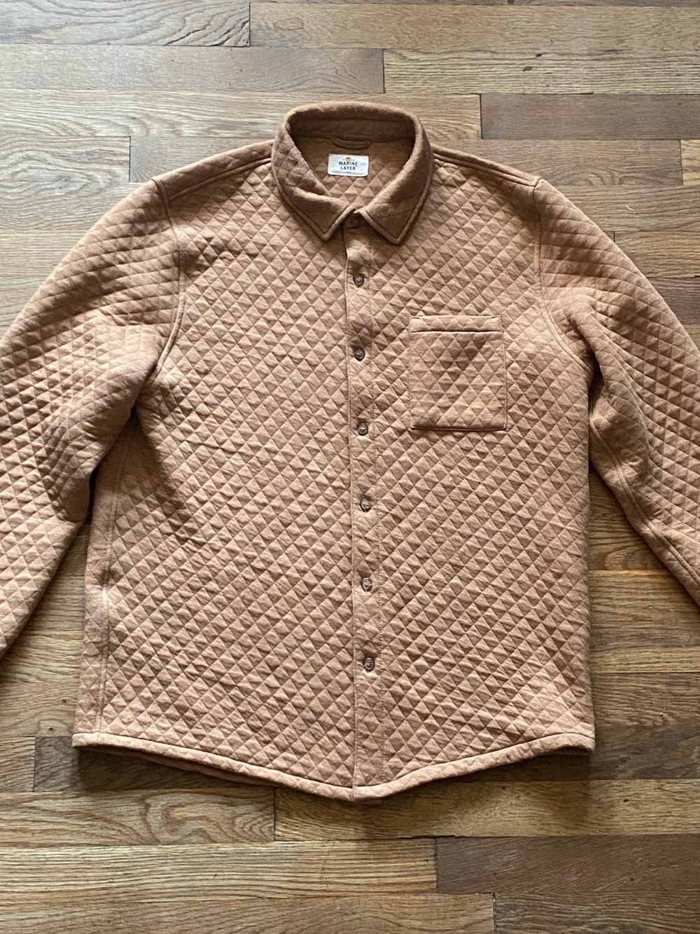 Marine Layer Custom Cut & Sew Corbet Quilted Overshirt - Picture 2 of 11
